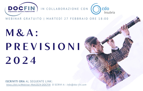 Webinar Docfin - M&A: previsioni 2024